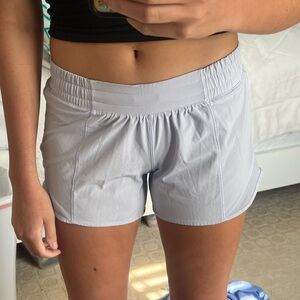 Light purple lululemon hotty hot shorts